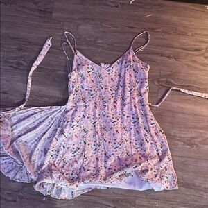 Miami Floral Print Dress with Spaghetti Straps